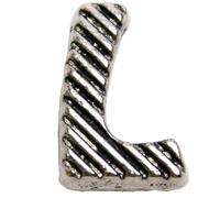 Letra L de metal para deslizar de 10 mm., para collares GogiPet