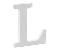 Letra L decorativa L - 20 cm grande - Decoración para el hogar, salón, habitación infantil, cumpleaños, fiesta, boda, hogar, color blanco, se puede pintar de forma independiente, amor vida