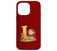 Letra L del alfabeto es para león Carcasa para iPhone 14 Pro Max