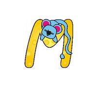 Letra M 60 x OTRA VEZ la letra de madera de la puerta de la letra 50 x 50