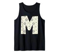 Letra M Celestial Alfabeto Inicial Diseño Monograma Camiseta sin Mangas