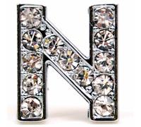 Letra N con Strass para deslizar de 14 mm. (Clase 1)