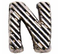 Letra N de metal para deslizar de 10 mm., para collares GogiPet