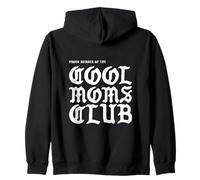 Letra Negra gótica con Estampado en la Parte Trasera de The Very Cool Moms Club Sudadera con Capucha