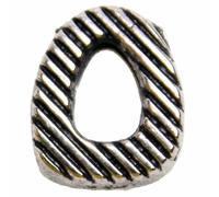 Letra O de metal para deslizar de 10 mm., para collares GogiPet