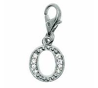 Letra O de Strass con mosquetón, para colgar