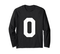 Letra O Grande Monograma Ortografía Inicial, Varsity Manga Larga