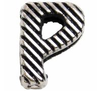 Letra P de metal para deslizar de 10 mm., para collares GogiPet