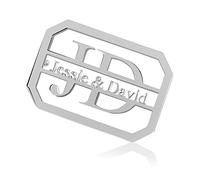 Letra personalizada hebillas de cinturón de acero inoxidable nombre de cuero hebilla de cinturón personalizado hebilla de cinturón de regalo para los hombres papá marido abuelo Día del Padre