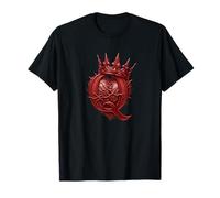 Letra Q con Corazón Y Corona Reina Novia Gótica Camiseta