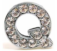 Letra Q con Strass para deslizar de 14 mm. (Clase 1)