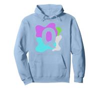 Letra 'Q' Sudadera con Capucha, Unisex para Adultos, Azul Polvoriento, S