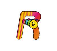 Letra R 60 x OTRA VEZ la letra de madera de la puerta de la letra 50 x 50