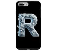 Letra R en Forma de Copo de Nieve Winter Wonderland Frost Carcasa para iPhone 7 Plus/8 Plus
