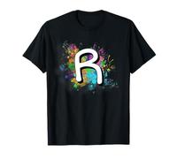 Letra R retro para niñas y niños que les gusta la letra R Camiseta