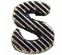 Letra S de metal para deslizar de 10 mm., para collares GogiPet