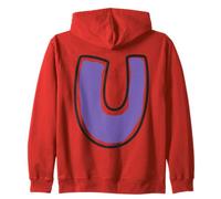 Letra U Alfabeto a Sudadera con Capucha