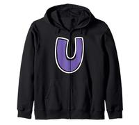 Letra U Alfabeto a Sudadera con Capucha