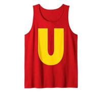 Letra U Ardilla Grupo A Juego Disfraz De Halloween Cosplay Camiseta sin Mangas