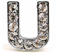 Letra U con Strass para deslizar de 14 mm. (Clase 1)