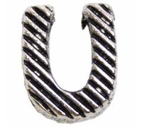 Letra U de metal para deslizar de 10 mm., para collares GogiPet