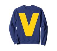 Letra V Ardilla Grupo A Juego Disfraz De Halloween Cosplay Sudadera