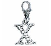 Letra X de Strass con mosquetón, para colgar