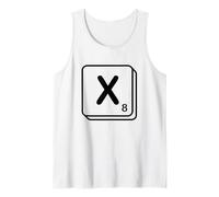 Letra X Palabra Juego Azulejo Camiseta sin Mangas