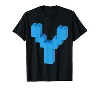 Letra Y Alfabeto Monograma Inicial ABC Building Ladrillos Camiseta