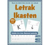 LETRAK IKASTEN: Montessori pautarekin | A-tik Z-ra bitarteko letra larriak eta xeheak | Eskolako letra lotua | Grafomotrizitatea eta aurreidazketa lantzeko | 4-7 urte