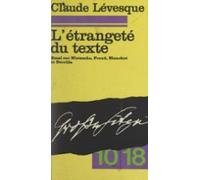 Létrangeté Du Texte (ebook)