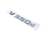 Letras 3D V250d V300d EDICIÓN NOCTURNA Emblema ABS compatible for Mercedes Benz Clase V W447 Insignia del guardabarros del automóvil Placa de identificación del tronco Etiqueta adhesiva(Silver V350d)