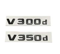 Letras 3D V300d V250d V260L V350d V260 V220d, Logotipo Compatible con la Insignia del Coche Clase V W447, Pegatinas for el Equipaje.(Gloss Black,V200d)