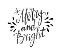 Letras a mano alegres y brillantes, inspiradoras Calcomanías de pared 68x79.6cm Personalización personalizada Negro