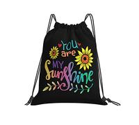 Letras A Mano Eres Mi Sol Hombres Mujer Saco De Gimnasio Casual Gym Sack Cómodo Bolsas De Cuerdas Gimnasio Para Gimnasio Deportivo Viaje