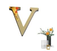 Letras acrílicas de espejo para pared, calcomanía de pared con espejo 3D, letras adhesivas, letrero de letra para decoración del hogar, calcomanía artística para decoración del hogar, color dorado