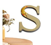 Letras acrílicas para pared,Signos de letra 3D de decoración de pared - Letras acrílicas de oro claro calcomanías para decoración de pared DIY Art Mural para el hogar dormitorio sala de estar