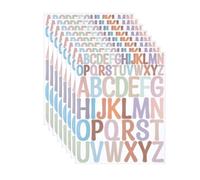 Letras adhesivas de 416 unidades, 8 hojas, letras adhesivas coloridas, letras de vinilo, pegatinas para pegar, grandes, resistentes a la intemperie, letras para buzón, letreros, número de dirección