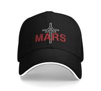 Letras artísticas Rojas gráficas Mars 30 Seconds To Mars Gorras de béisbol Femeninas Mujer Unisex Masculino Sombrero de Sol Masculino Hip Hop Trucker Cap de algodón, para Todas Las Estaciones