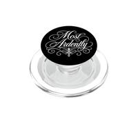 Letras Blancas adornadas de Jane Austen con la mayoría de Ardently PopSockets PopGrip para MagSafe