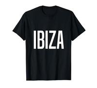 Letras blancas de la isla Ibiza Camiseta