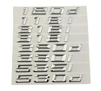 Letras cromadas 3D compatibles con 116i, 120i, 118i, 120d, 316i, 318i, 320i, 320d, 330i, 525i, 530i, 535i, 520d, 525d, 530d, 535d, accesorios de rotulación(Glossy Black,318i)
