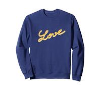 Letras De Amor Estilo Vintage Rojo Amarillo Sudadera
