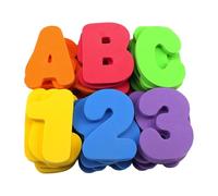 Letras de baño espumoso - Soft Eva Material Números coloridos y Alfabetos | Conjunto de 36 Juguetes de Baño Productos de Aprendizaje de Baño para Baños de 1 a 3 Años y para Les en Tan