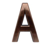 Letras de casa de 3,9 pulgadas - 1 pieza de letra autoadhesiva para apartamento, hotel, puerta, buz n, lat n impermeable, letra A