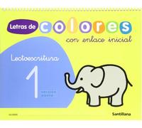 Letras de colores, lectoescritura, Educación Infantil. Cuaderno 1 - 9788429489668