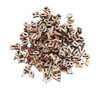 Letras de Madera 100/200/400 Uds. Mini alfabeto de virutas madera 15mm sin terminar
