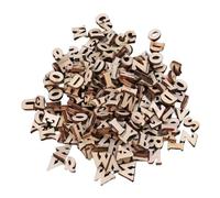 Letras de Madera 100/200 Uds 15mm Mini alfabeto de madera AZ Chip sin terminar