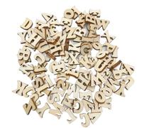Letras de Madera 100/200 Uds 15mm Mini alfabeto de madera AZ Chip sin terminar
