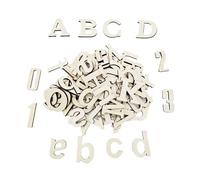 Letras de Madera 124x Letras Grandes de Madera Alfabeto Completo 4cm Artes Colgantes